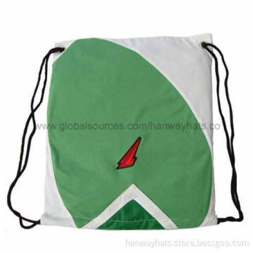 Polyester Drawstring Bag with Handles, Customized Logos are Accepted